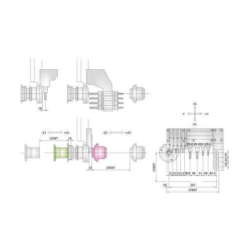 Automat tokarski typ szwajcarski CNC RAY FENG RSL-16