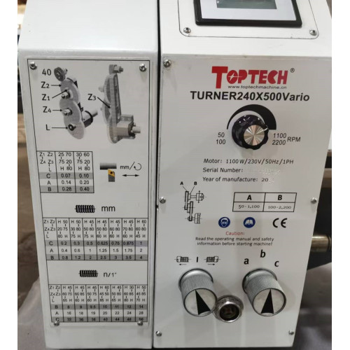 Настільний токарний верстат TopTech Turner 240x500 Vario